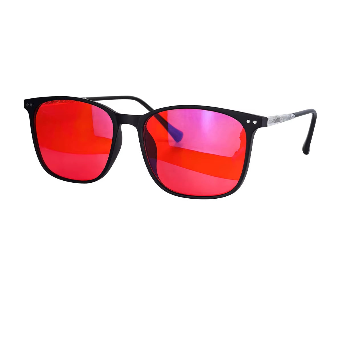 Red Lens Glasses Blue Light Glasses for Better Sleep Night Blue Light Protection Glasses Improve Sleep Insomnia Tr90 Frames