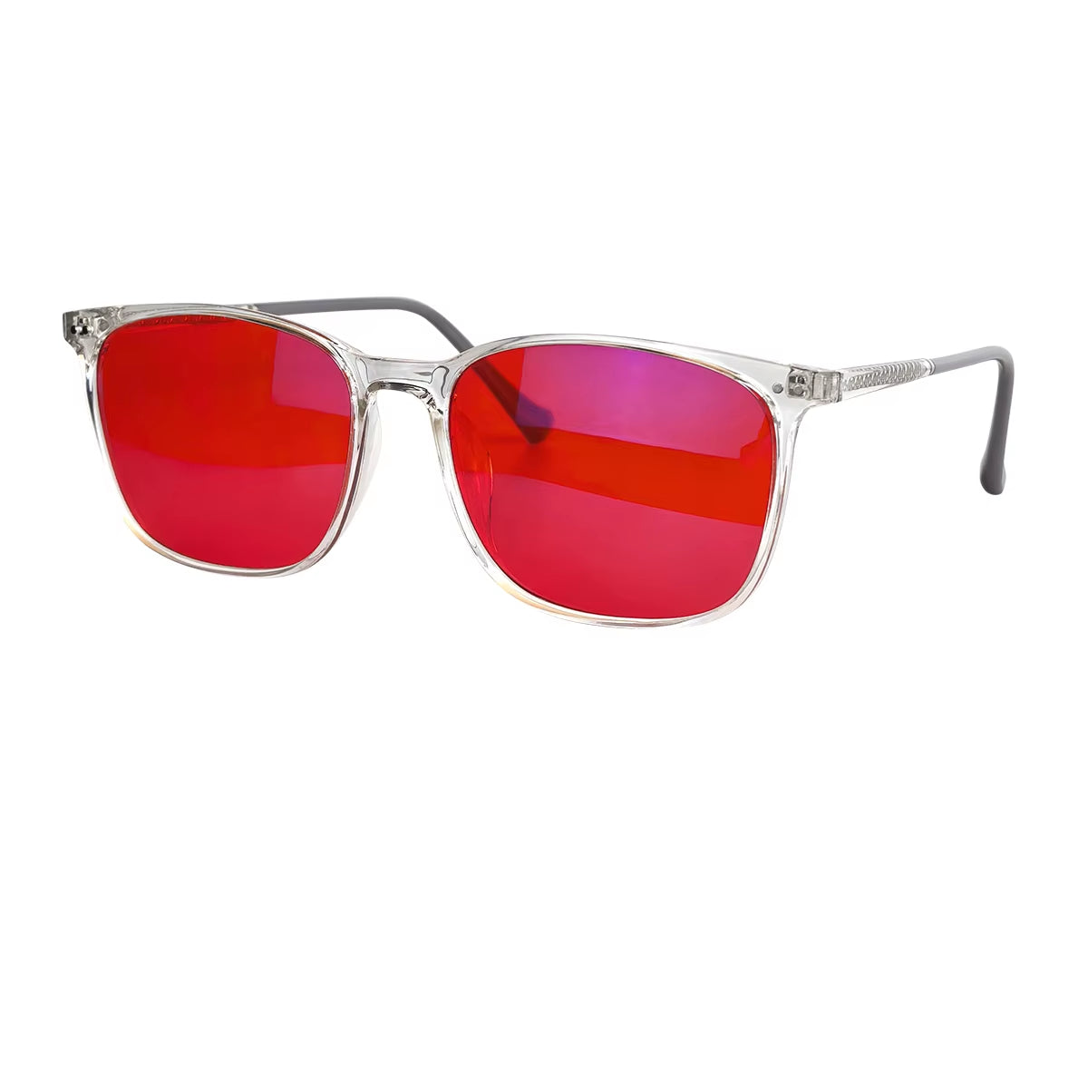Red Lens Glasses Blue Light Glasses for Better Sleep Night Blue Light Protection Glasses Improve Sleep Insomnia Tr90 Frames