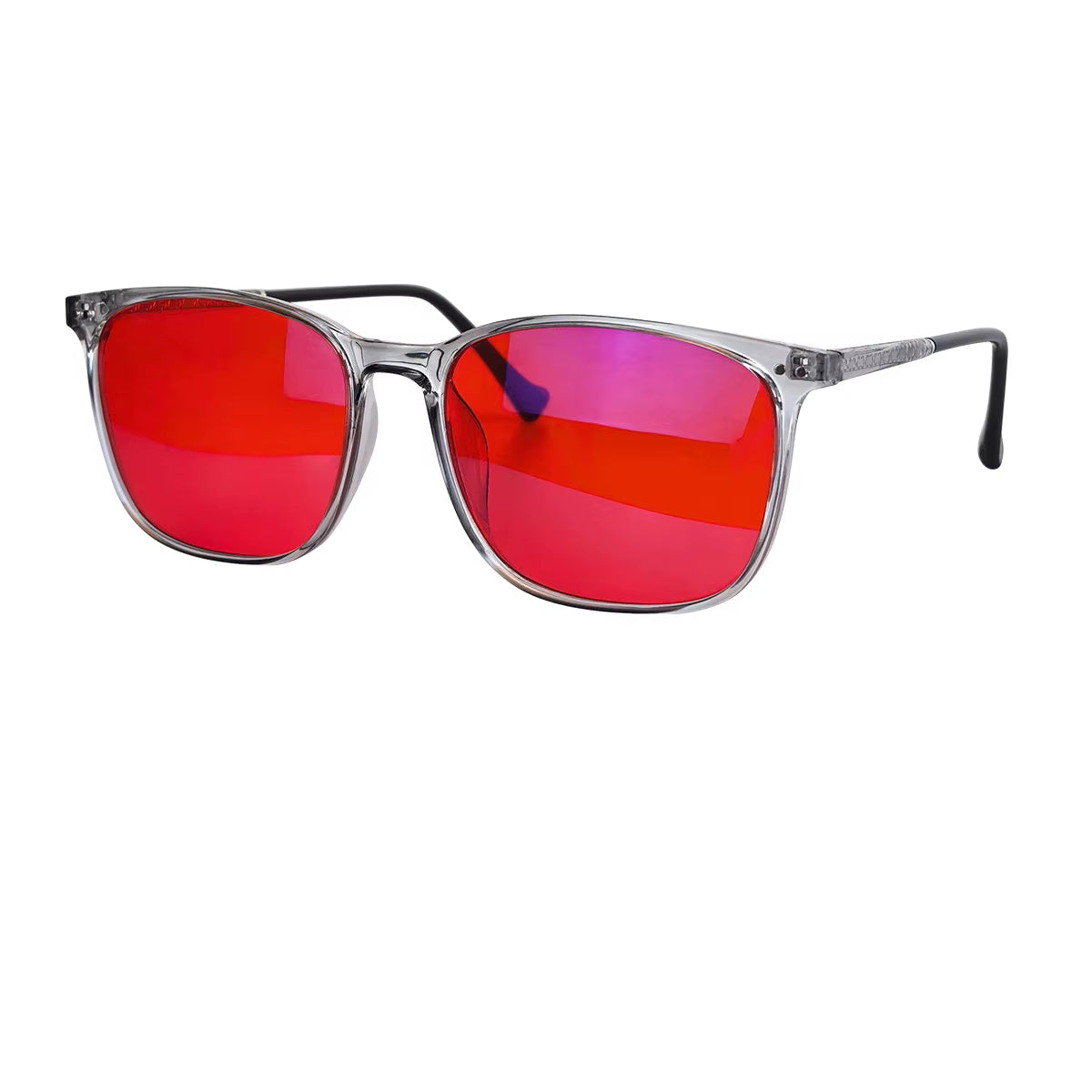 Red Lens Glasses Blue Light Glasses for Better Sleep Night Blue Light Protection Glasses Improve Sleep Insomnia Tr90 Frames