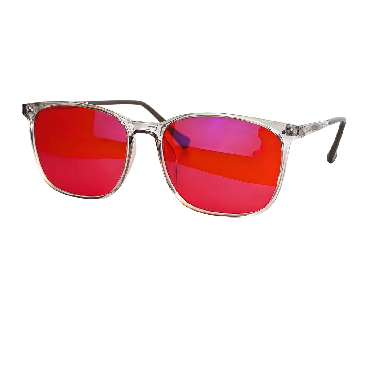 Red Lens Glasses Blue Light Glasses for Better Sleep Night Blue Light Protection Glasses Improve Sleep Insomnia Tr90 Frames