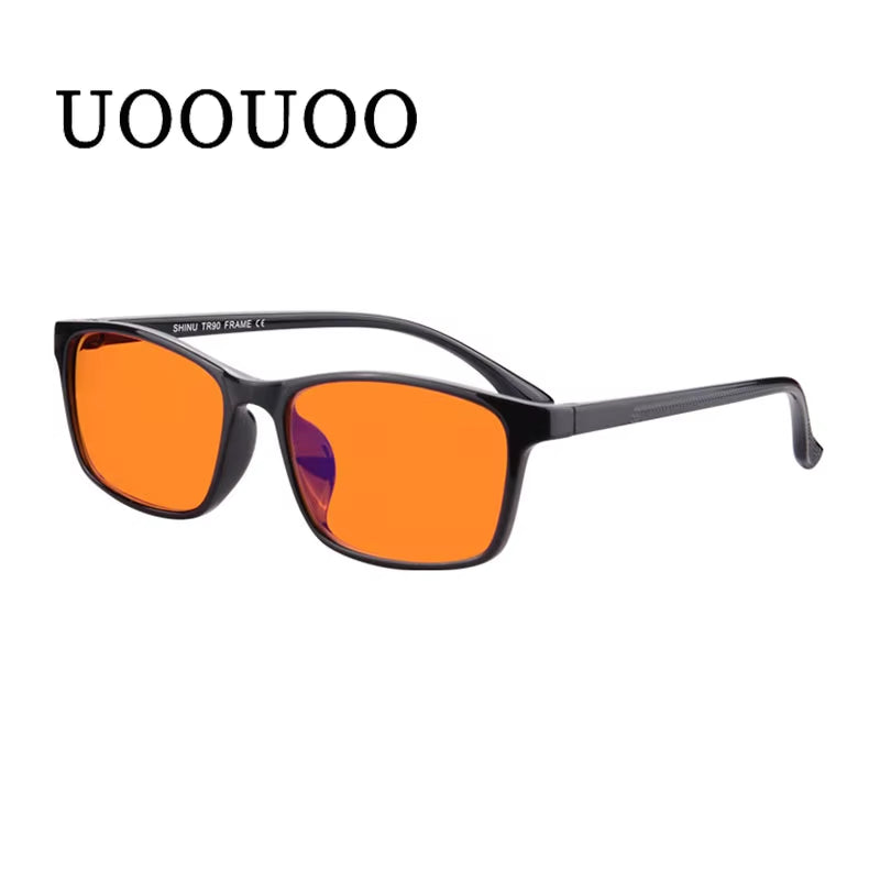 SHINU anti Blue Light Lense Computer Glasses for Men TR90 Orange Blue Light Blocking Glasses 2024 Blue Light Protection Glasses